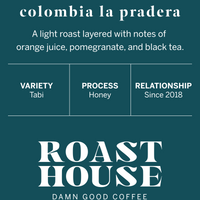 Colombia La Pradera Tabi Honey