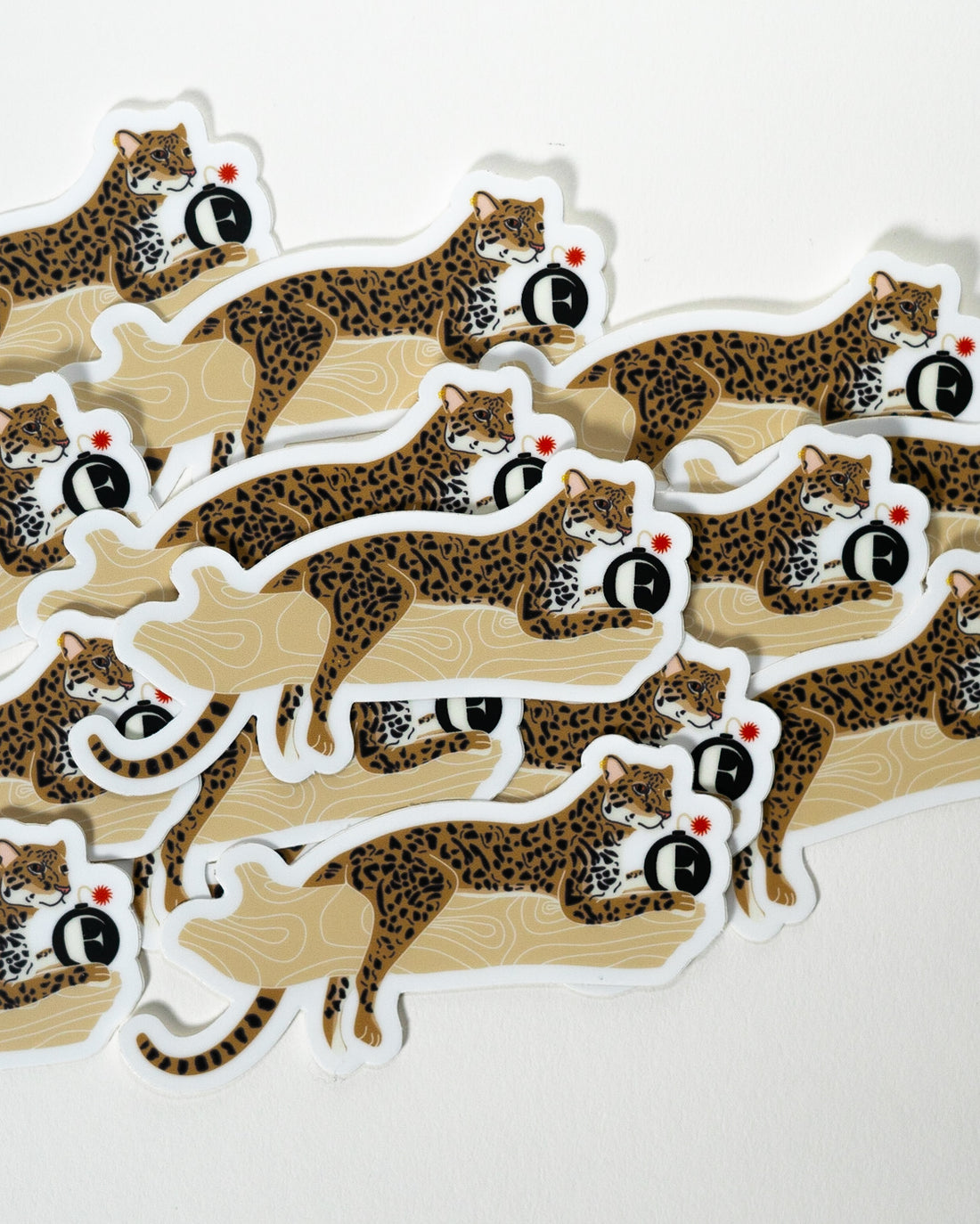 F-Bomb Ocelot Sticker