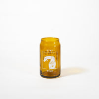 Stay Wild Amber Glass