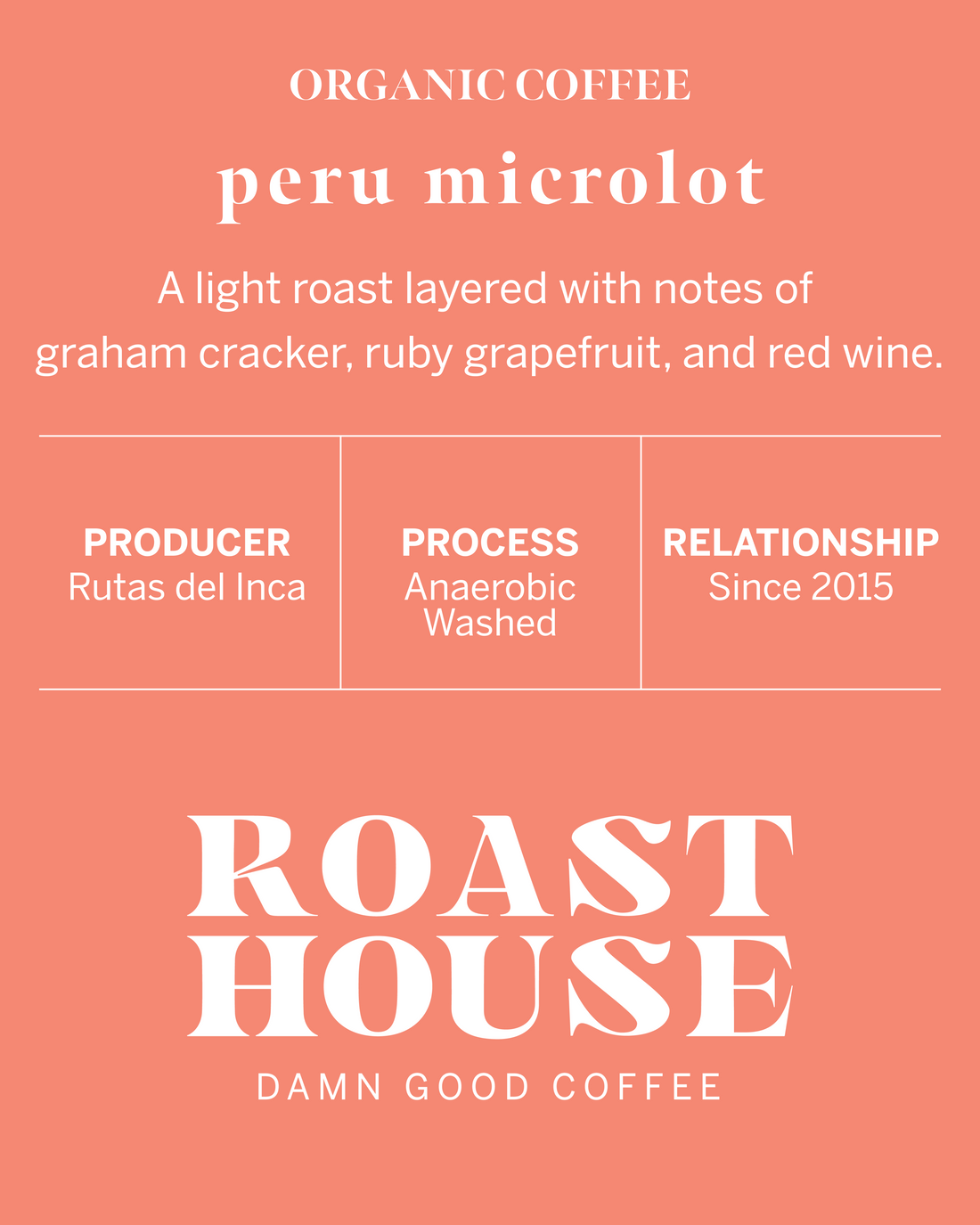Peru Rutas del Inca Microlot