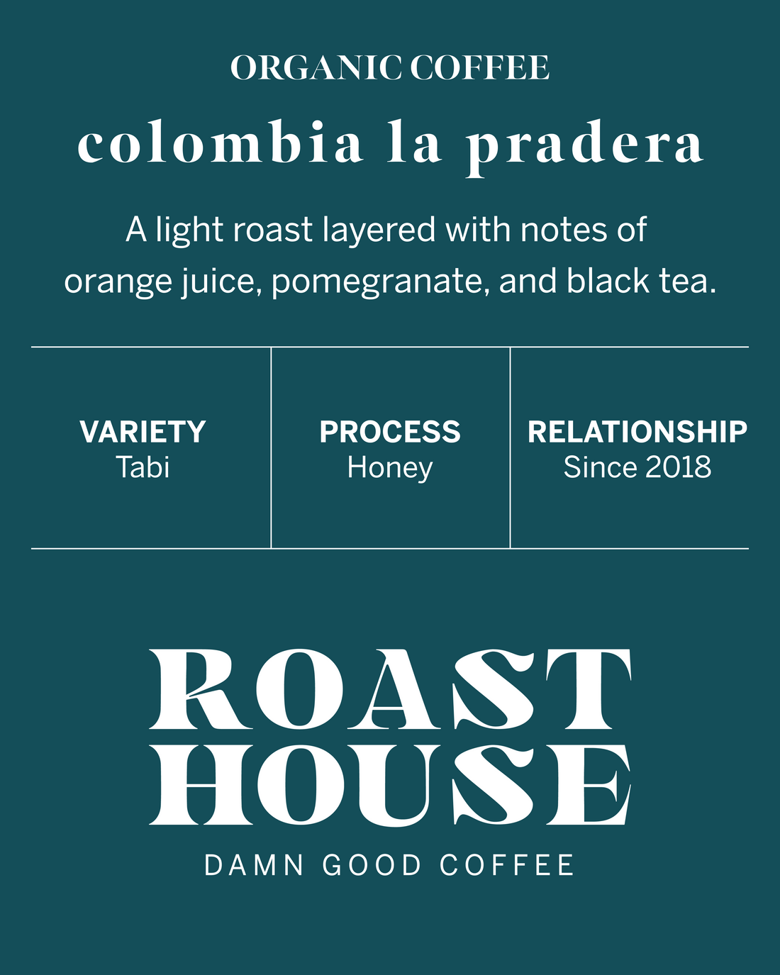 Colombia La Pradera Tabi Honey