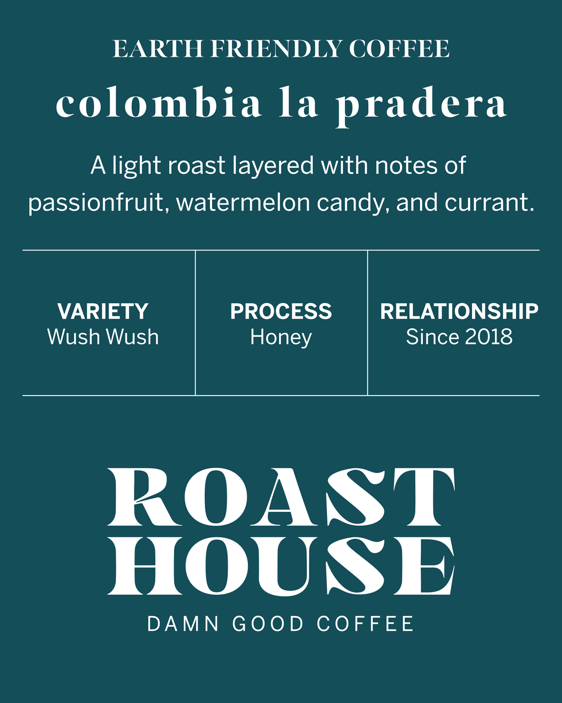 Colombia La Pradera Wush Wush Honey