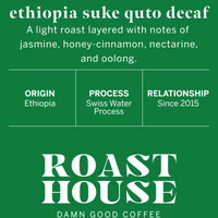 Ethiopia Suke Quto Decaf, Swiss Water Process