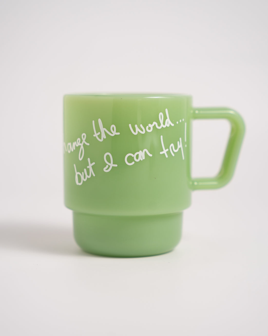 *PRE-ORDER* Change The World Milk Glass Mug