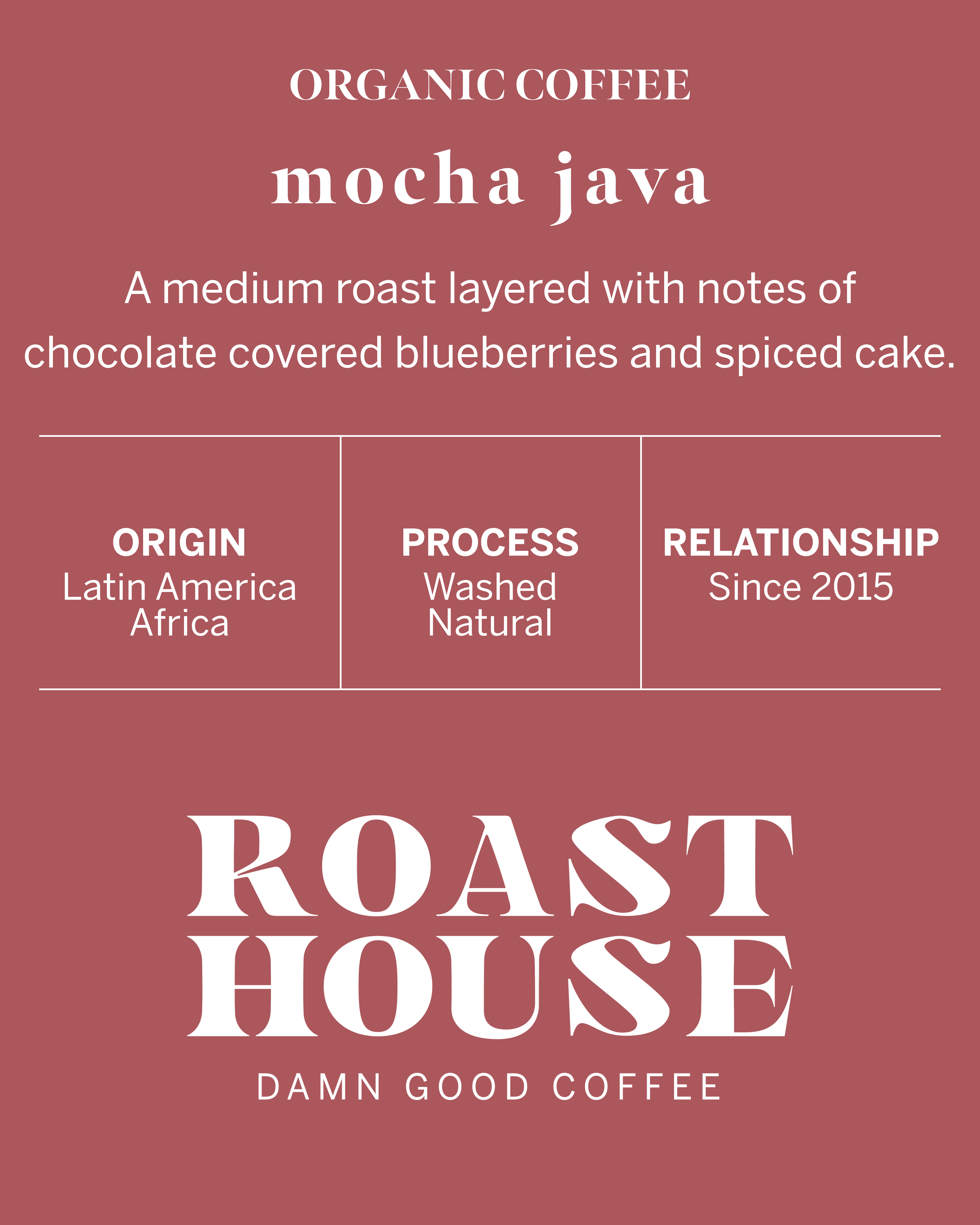 Mocha Java – Roast House Coffee