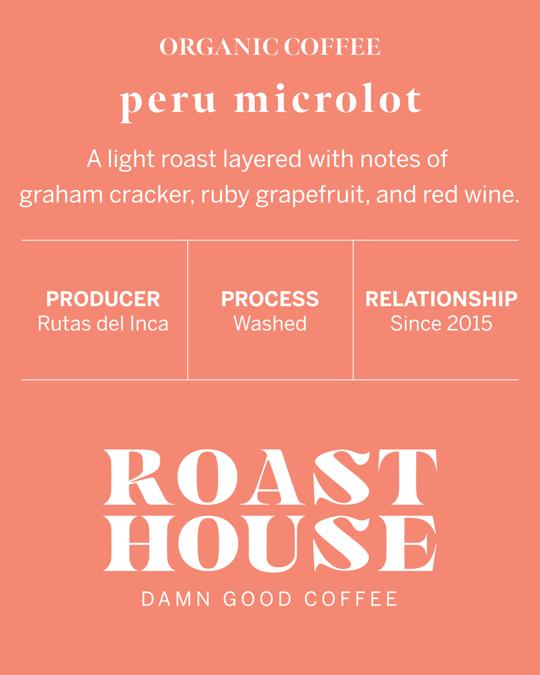 Peru Rutas del Inca Microlot